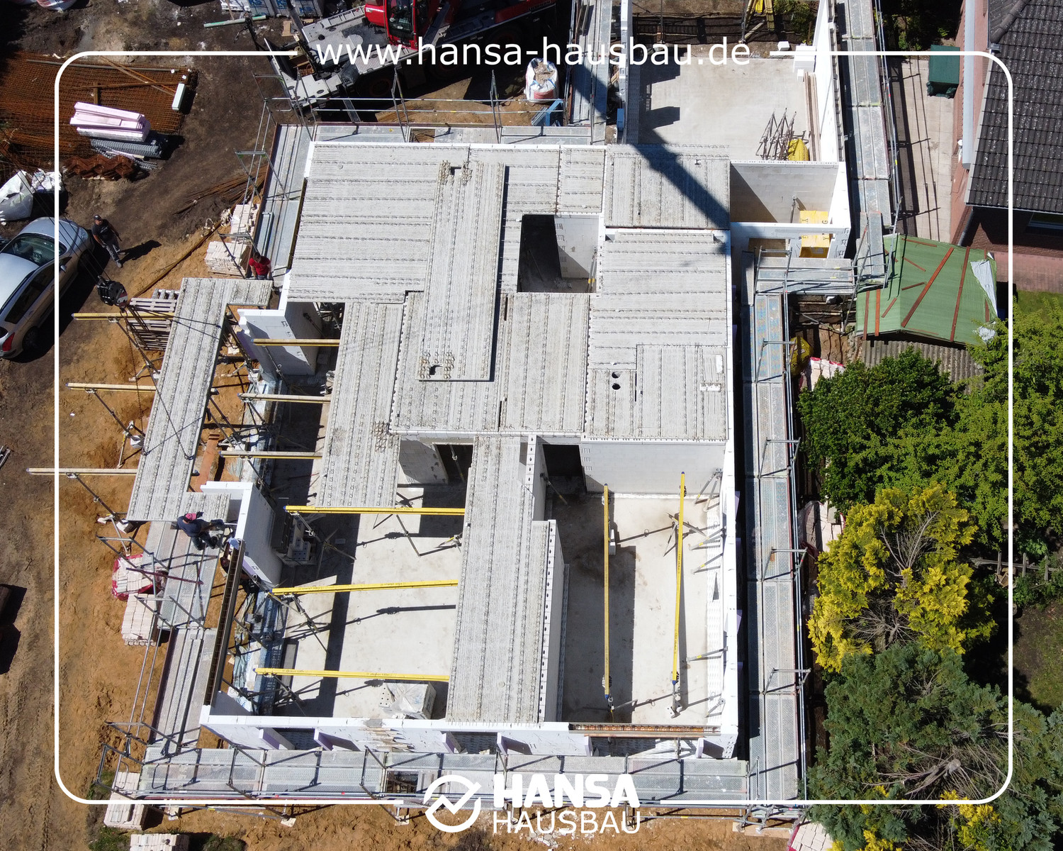 Hansa Hausbau Geschossdecke Quickborn Rohbau 02