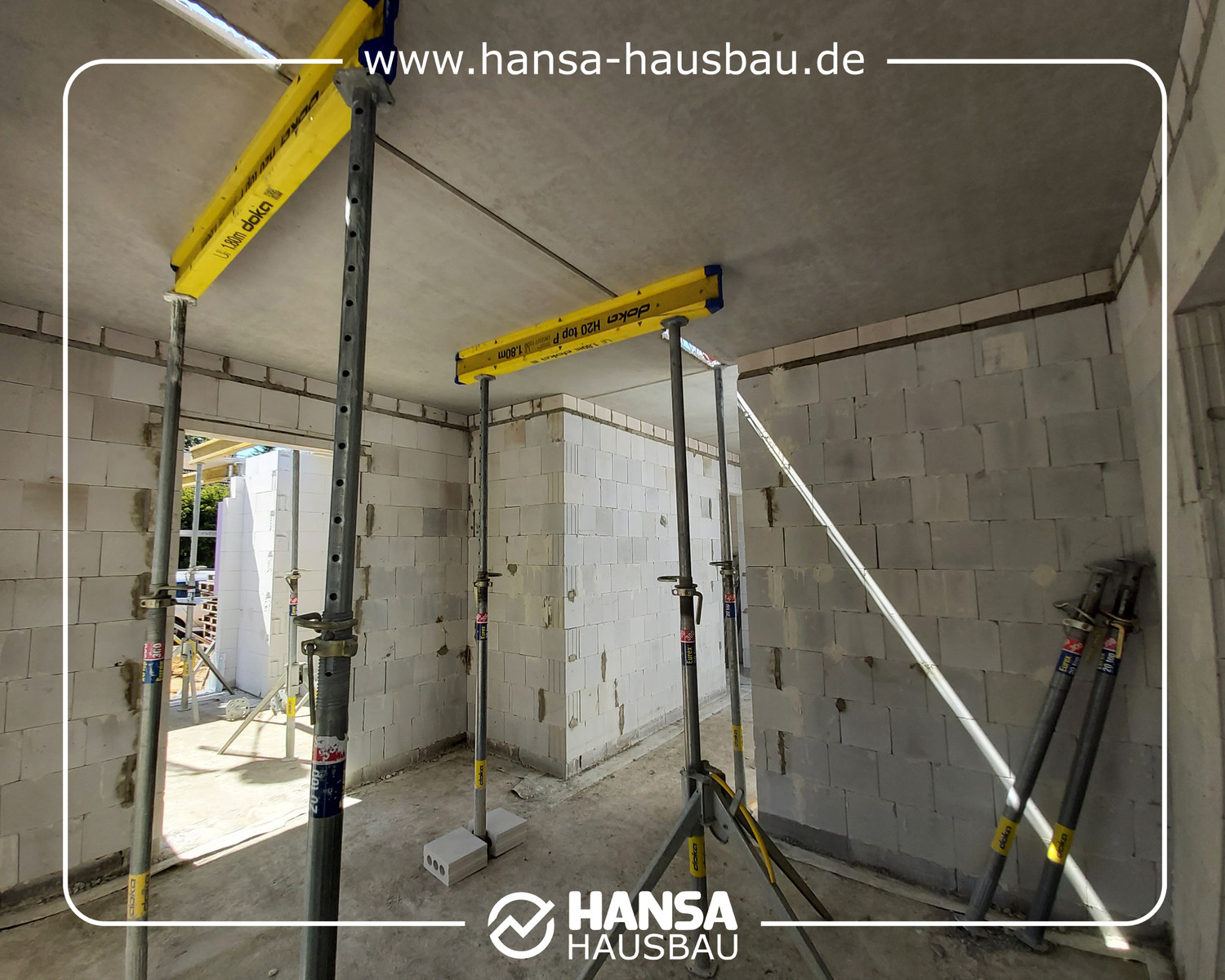Hansa Hausbau Geschossdecke Quickborn Rohbau 06