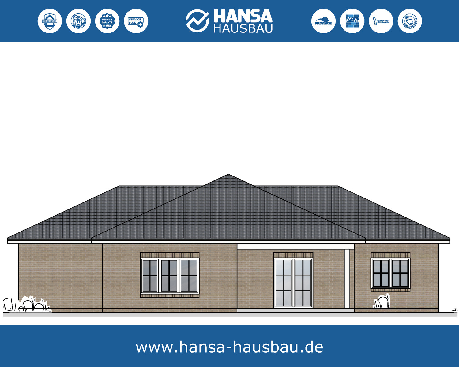Hansa Hausbau Bungalow Winkelbungalow 175 M2 03