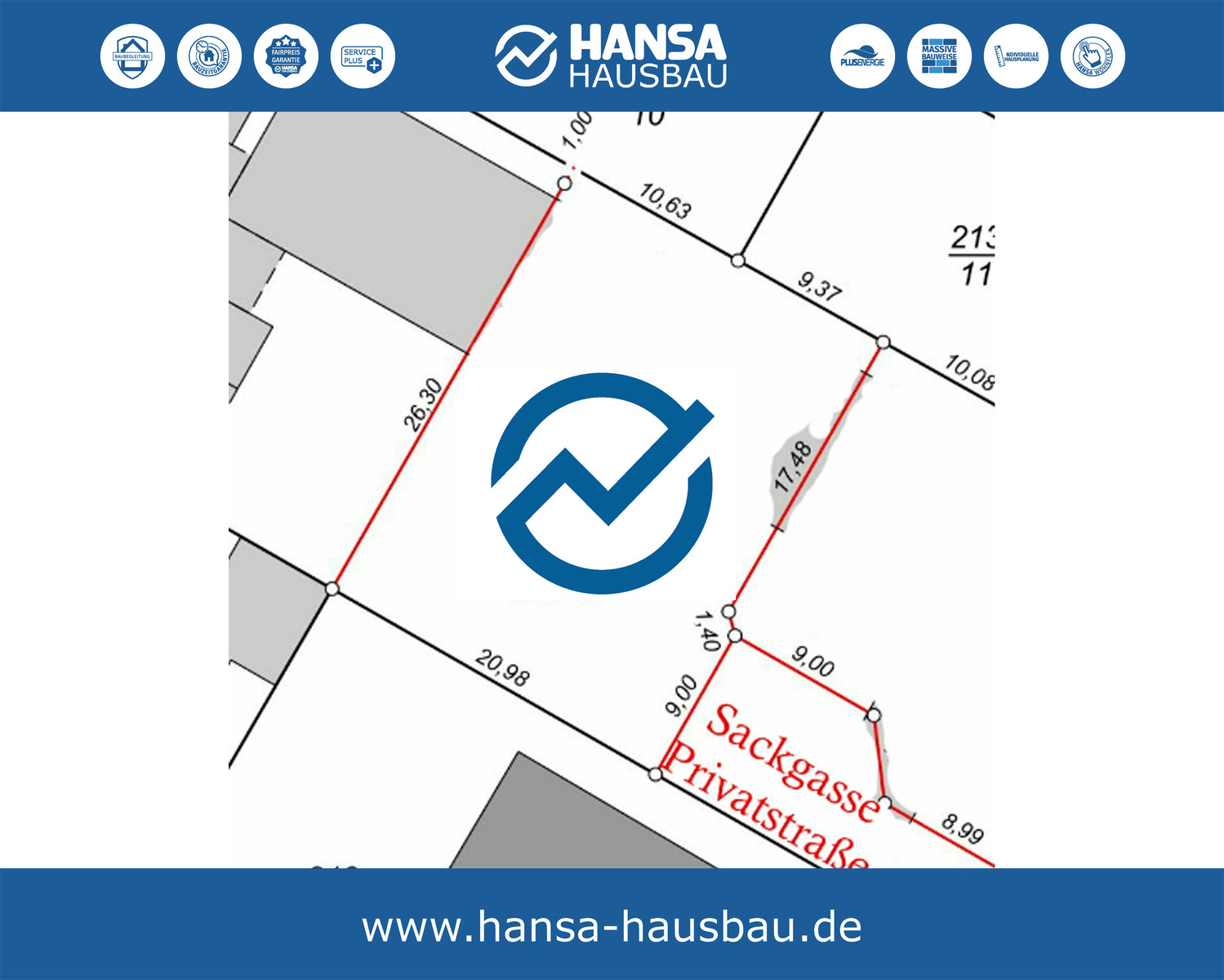 Hansa Hausbau Baugrundstück Bauplatz Stuhr 05