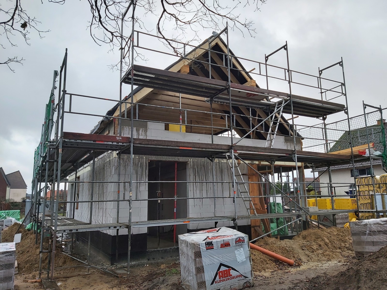 Hansa Hausbau Richtfest Stuhr Dach 04