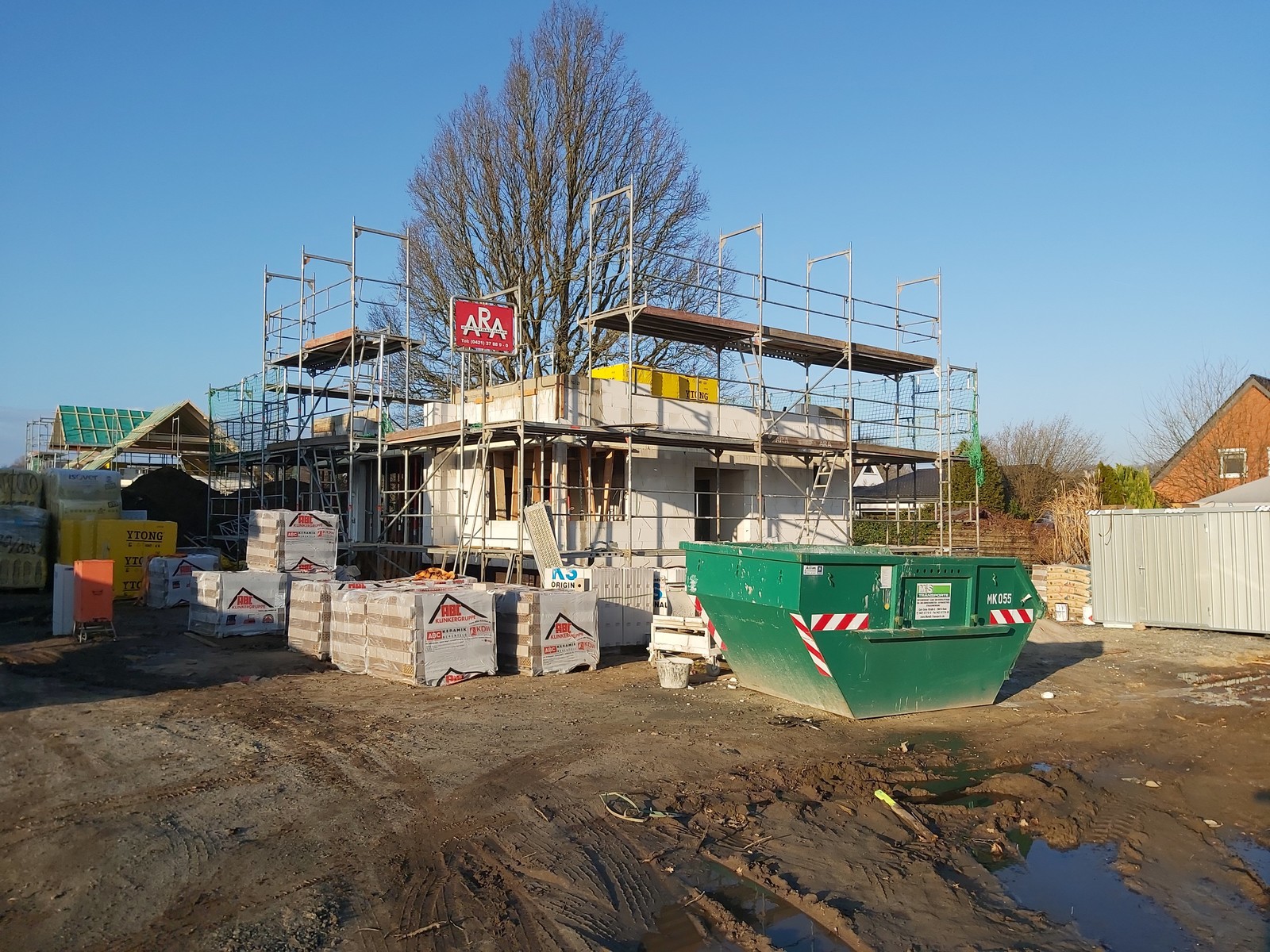 Hansa Hausbau Richtfest Stuhr Dach 06