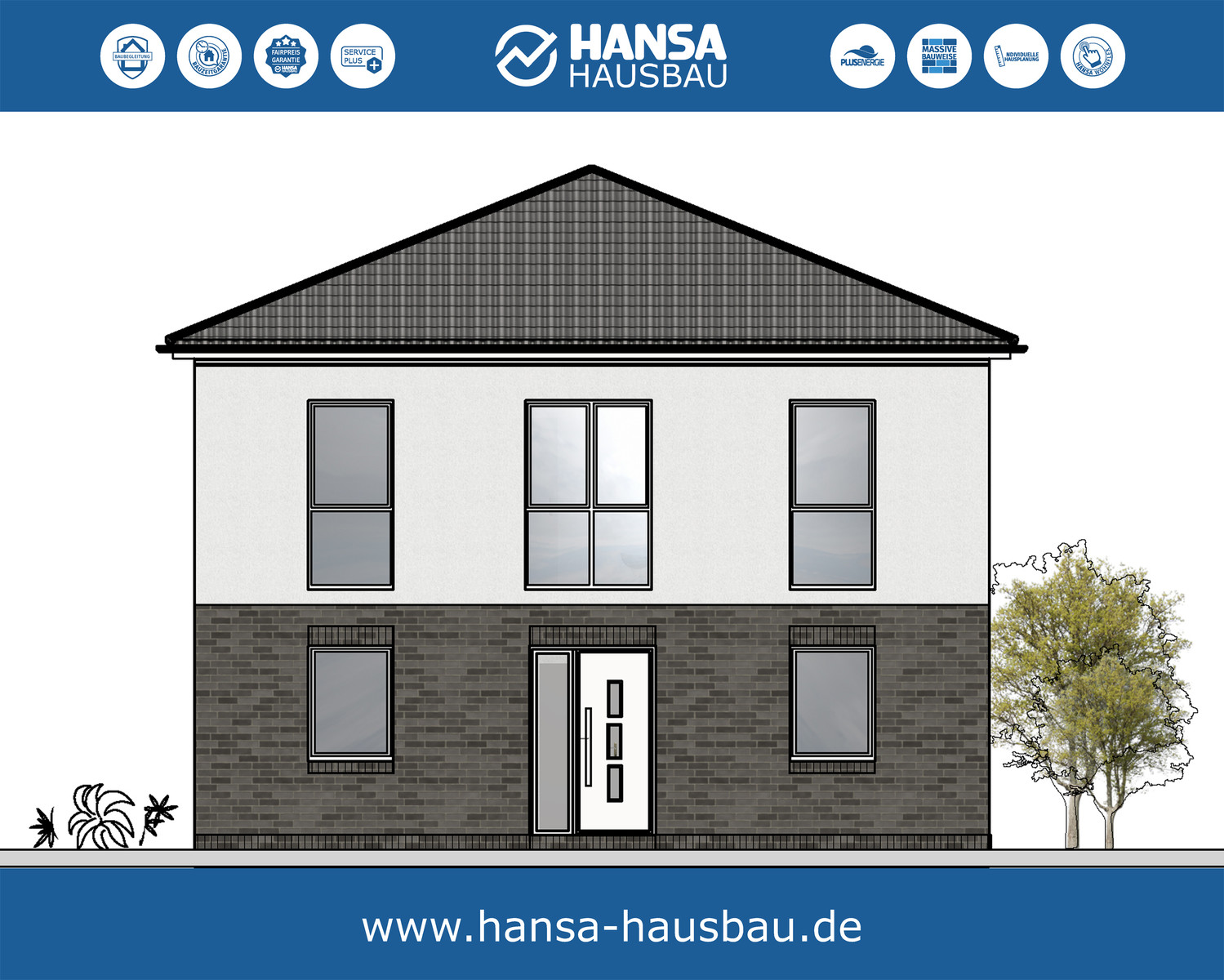Hansa Hausbau Stadtvilla Neubau 
