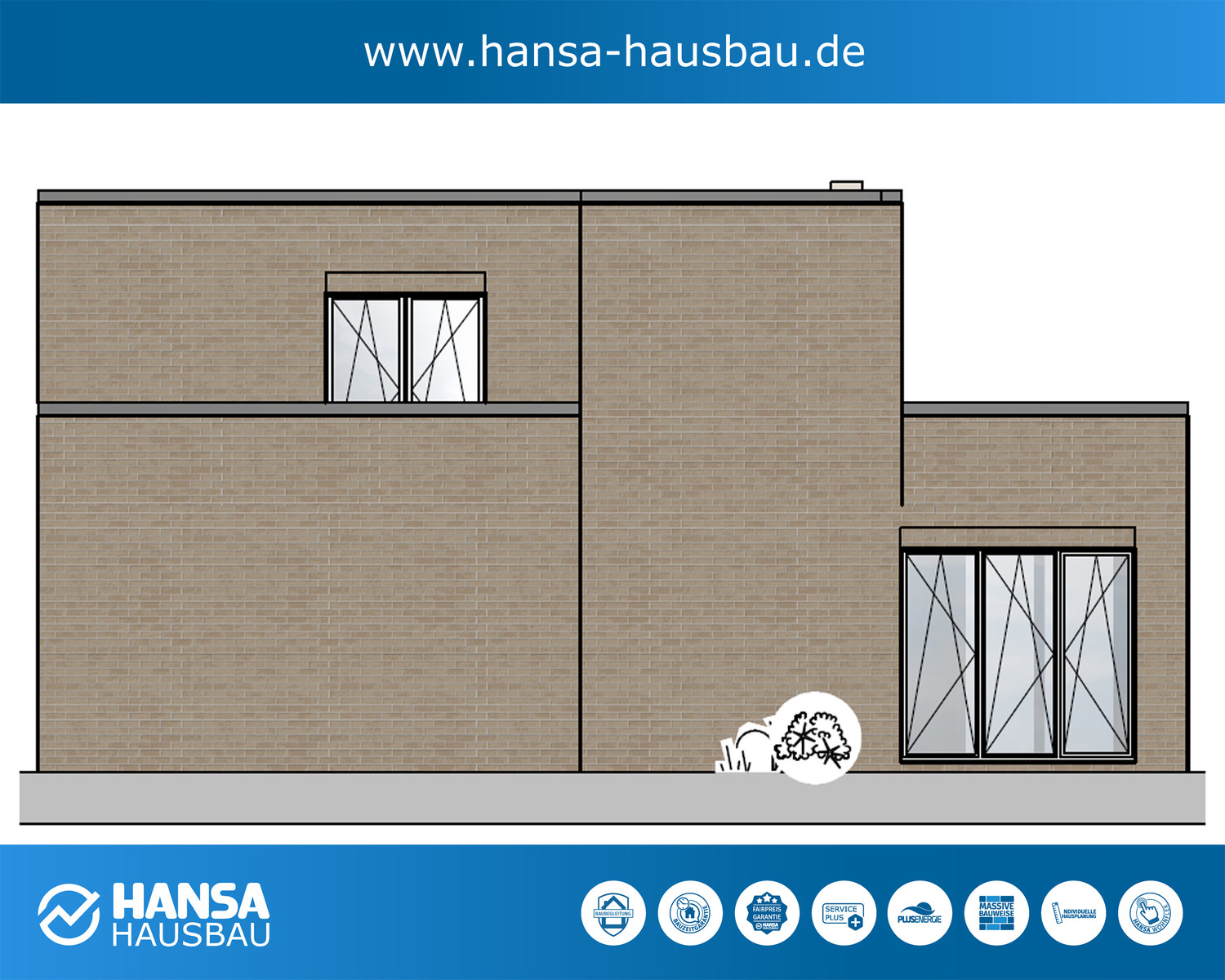 Hansa Hausbau Bauhaus Kubushaus Mit Keller 02