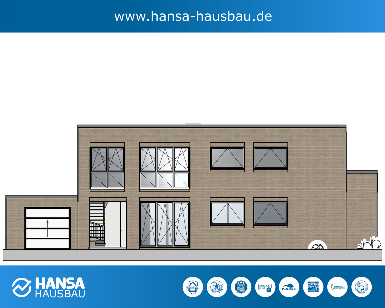Hansa Hausbau Bauhaus Kubushaus Mit Keller 03