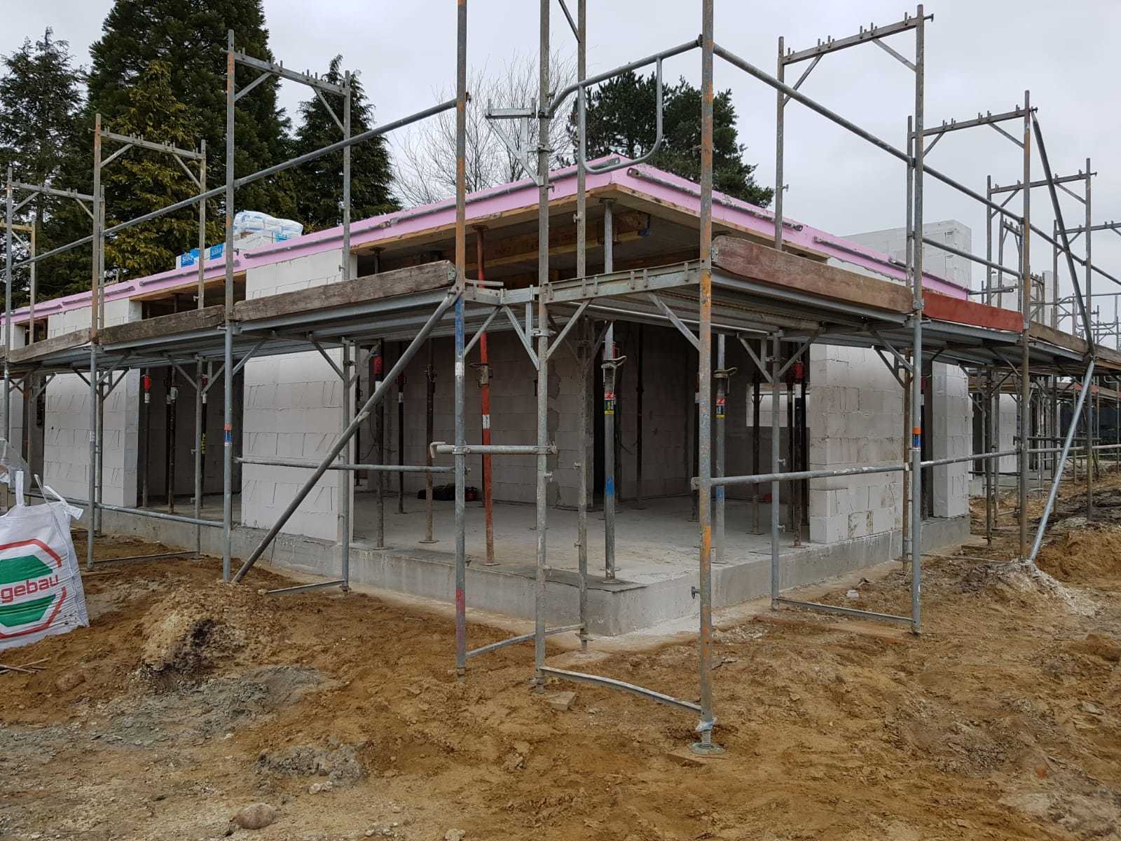 Hansa Hausbau Neubau Stadtvilla Maurerarbeiten 05