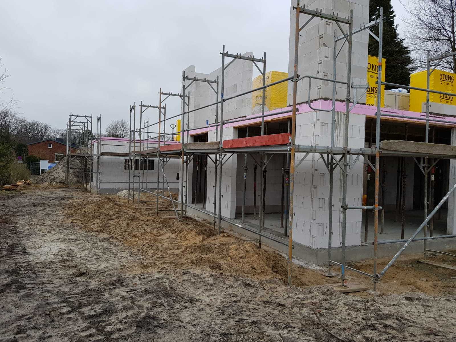 Hansa Hausbau Neubau Stadtvilla Maurerarbeiten 06