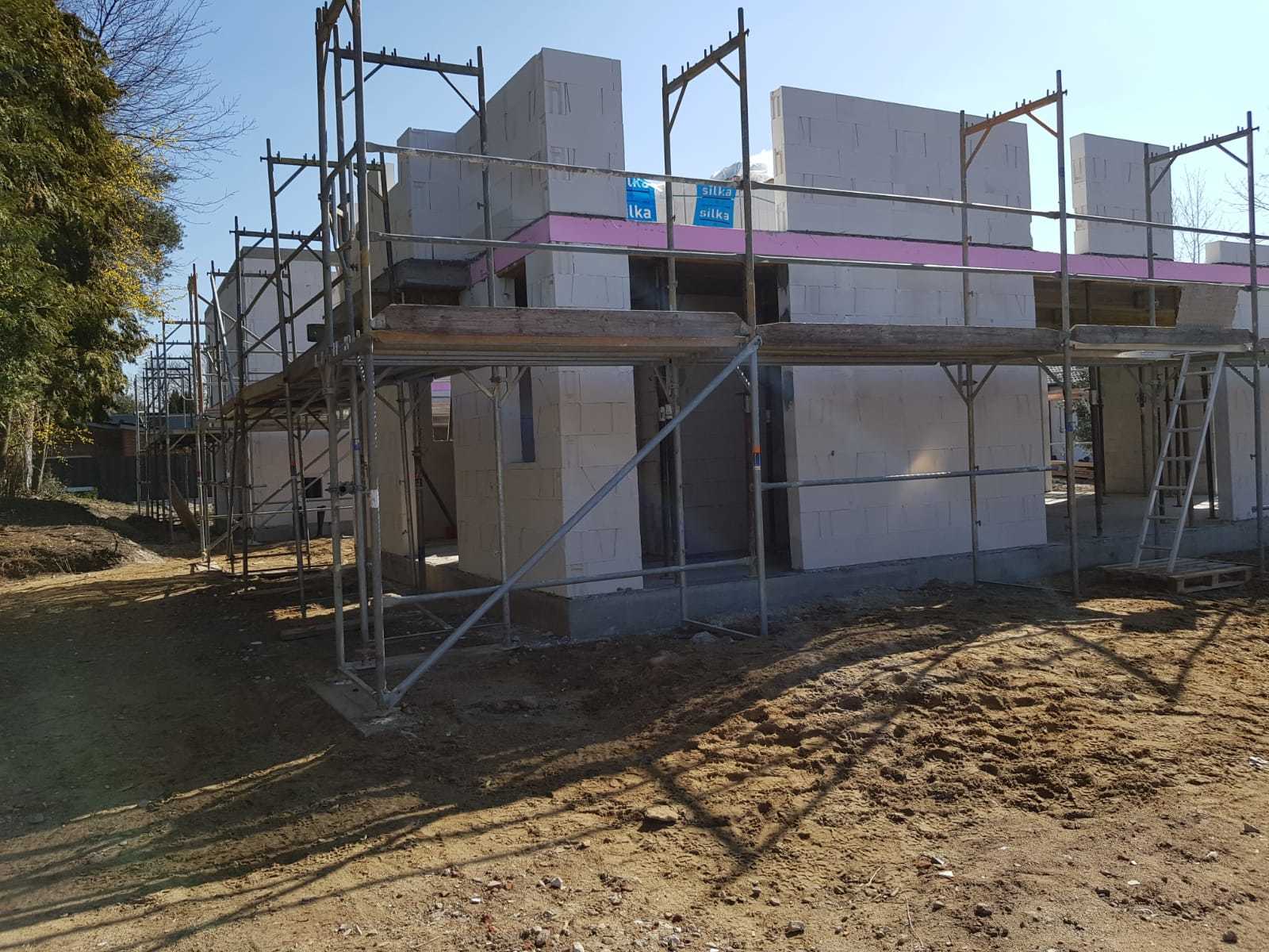 Hansa Hausbau Neubau Stadtvilla Maurerarbeiten 07