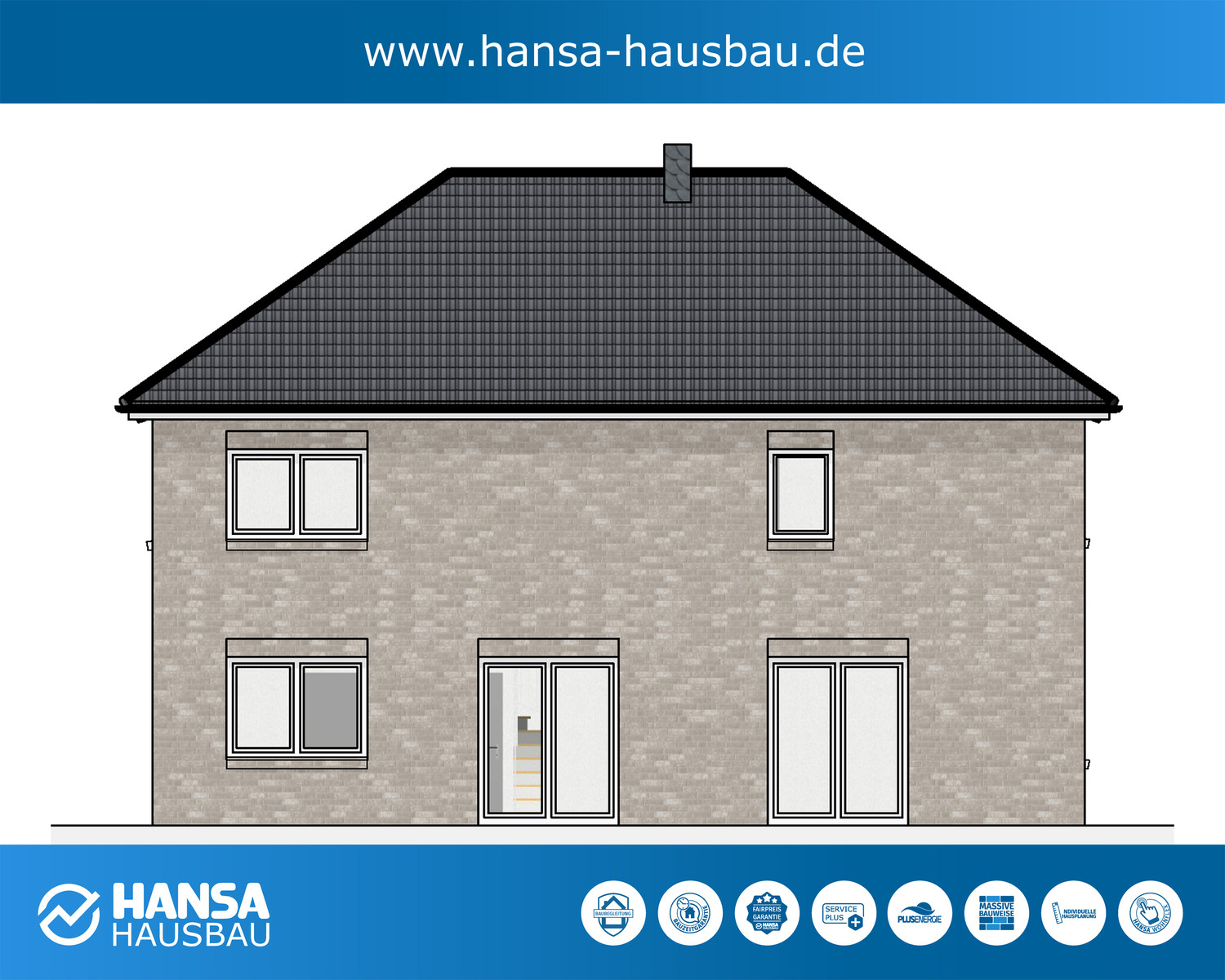 Hansa Hausbau Neubau Stadtvilla Stadthaus