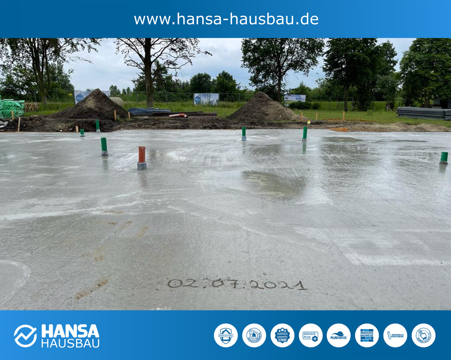 Hansa Hausbau Bodenplatte Wardenburg 08