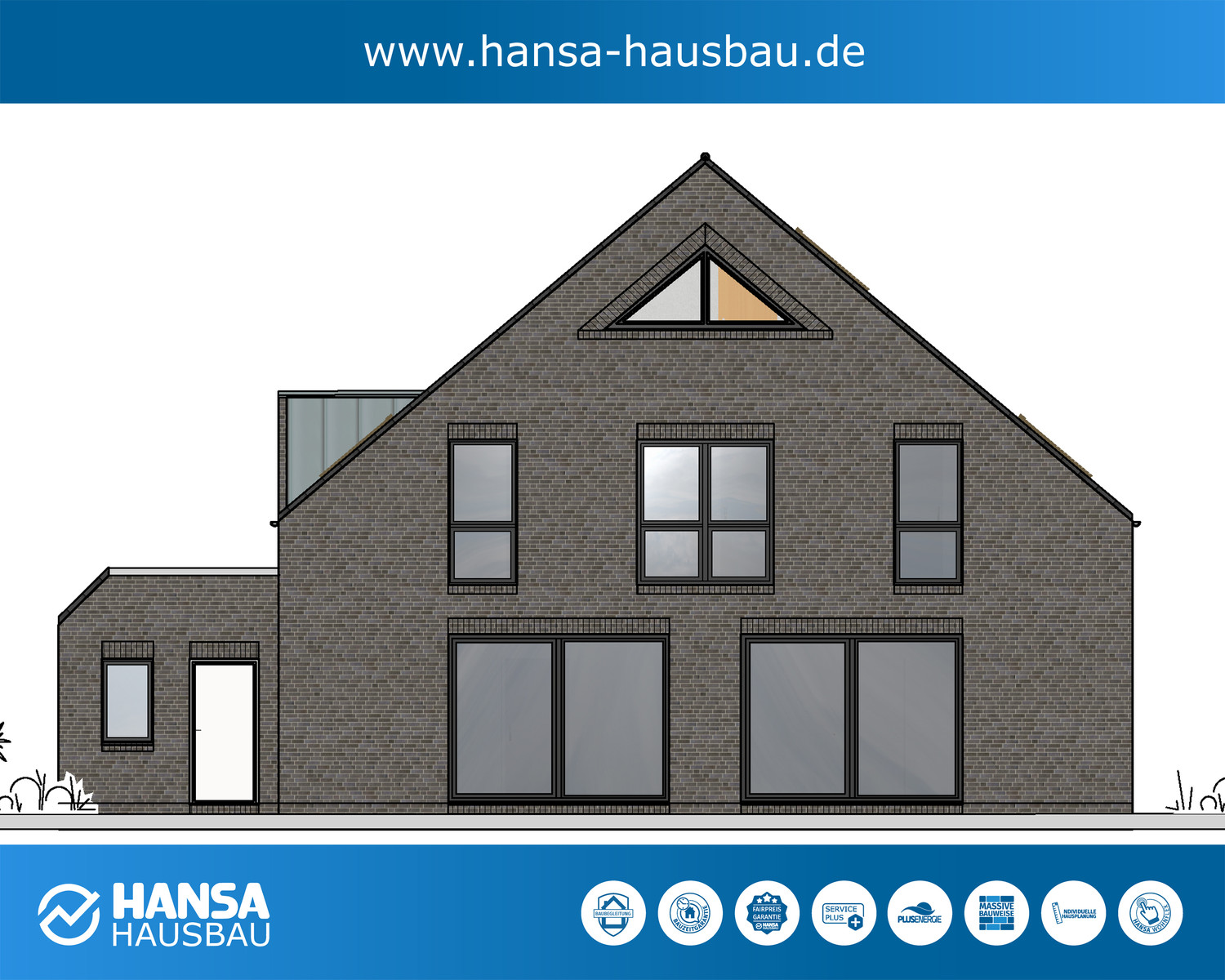 Hansa Hausbau XXL Satteldachhaus 03