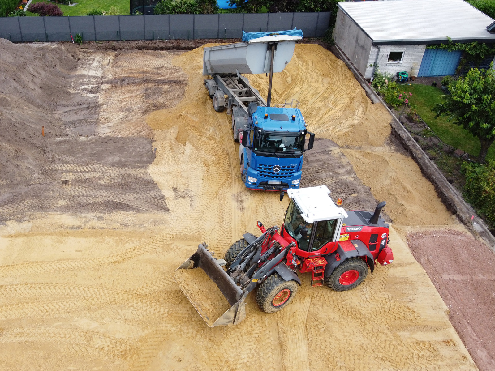 Hansa Hausbau Neubau Erdarbeiten Weyhe