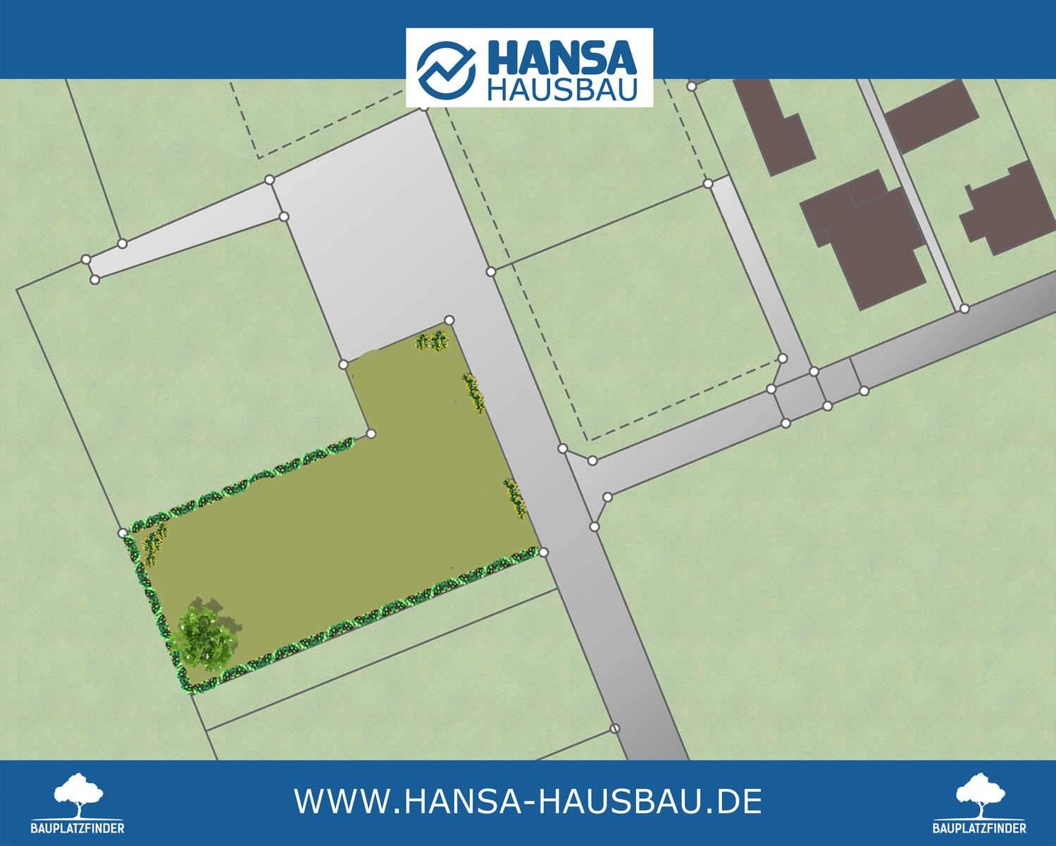 Hansa Hausbau Baugrundstück Bauplatz Kirchlinteln Klein Heins 07