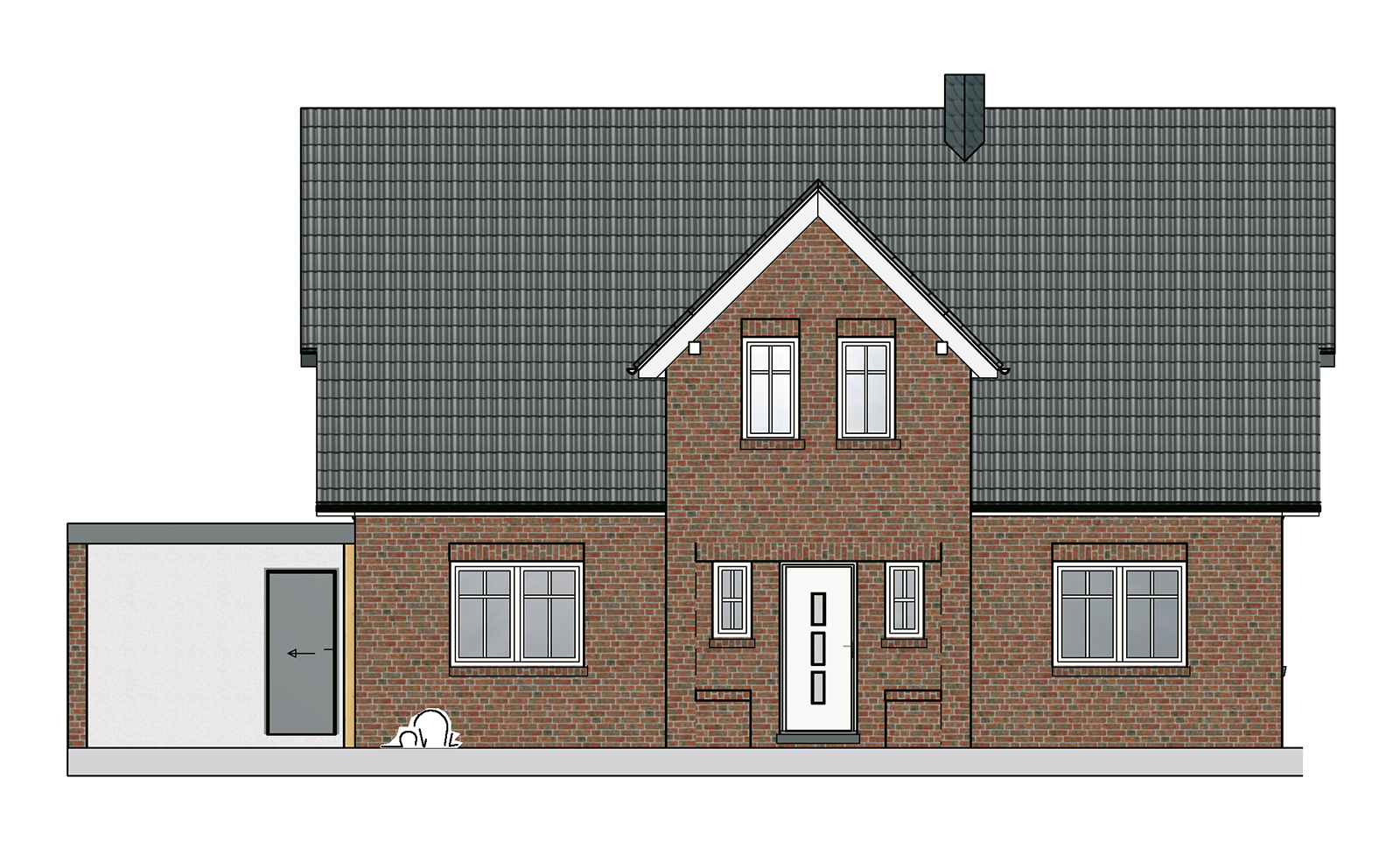 Hansa Hausbau Giebelhaus 177 M² 01