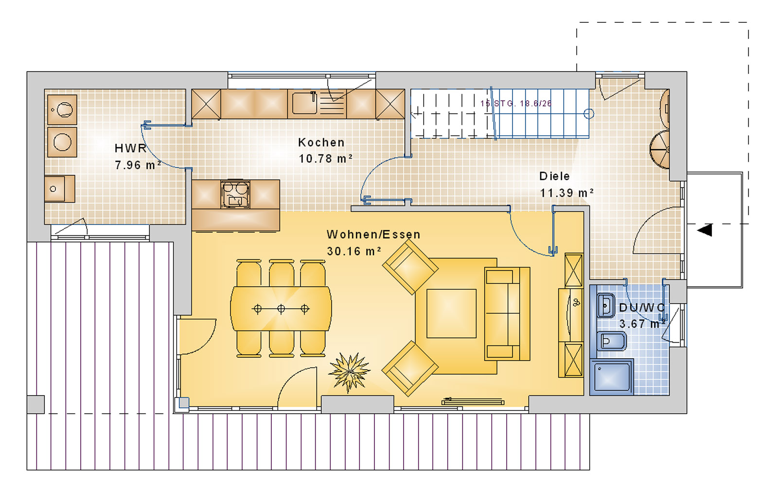 Bauhaus 145 m² EG