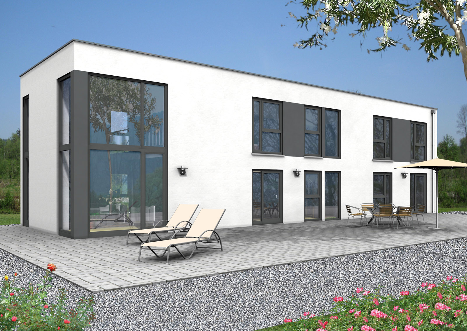 Bauhaus 188 m² Ansicht 1
