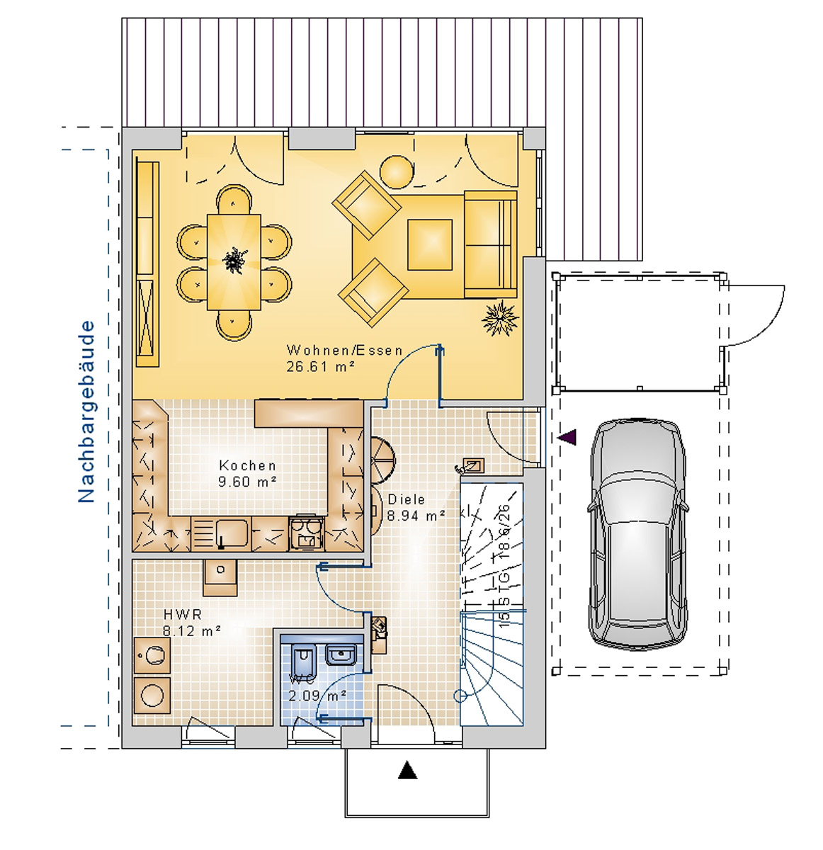 Doppelhaus 112 m² EG
