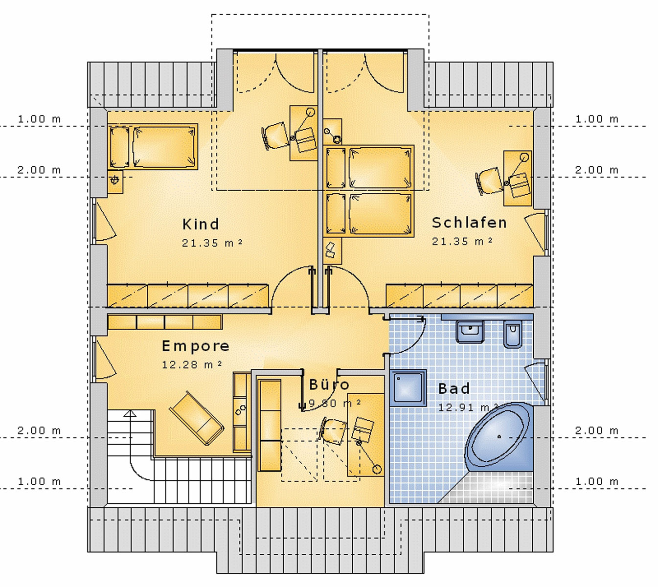 Giebelhaus 145 m² DG