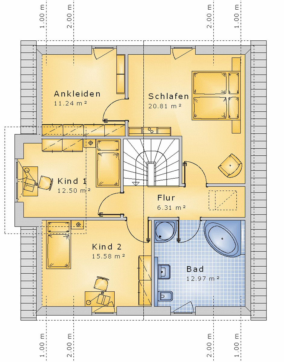 Giebelhaus 149 m² DG