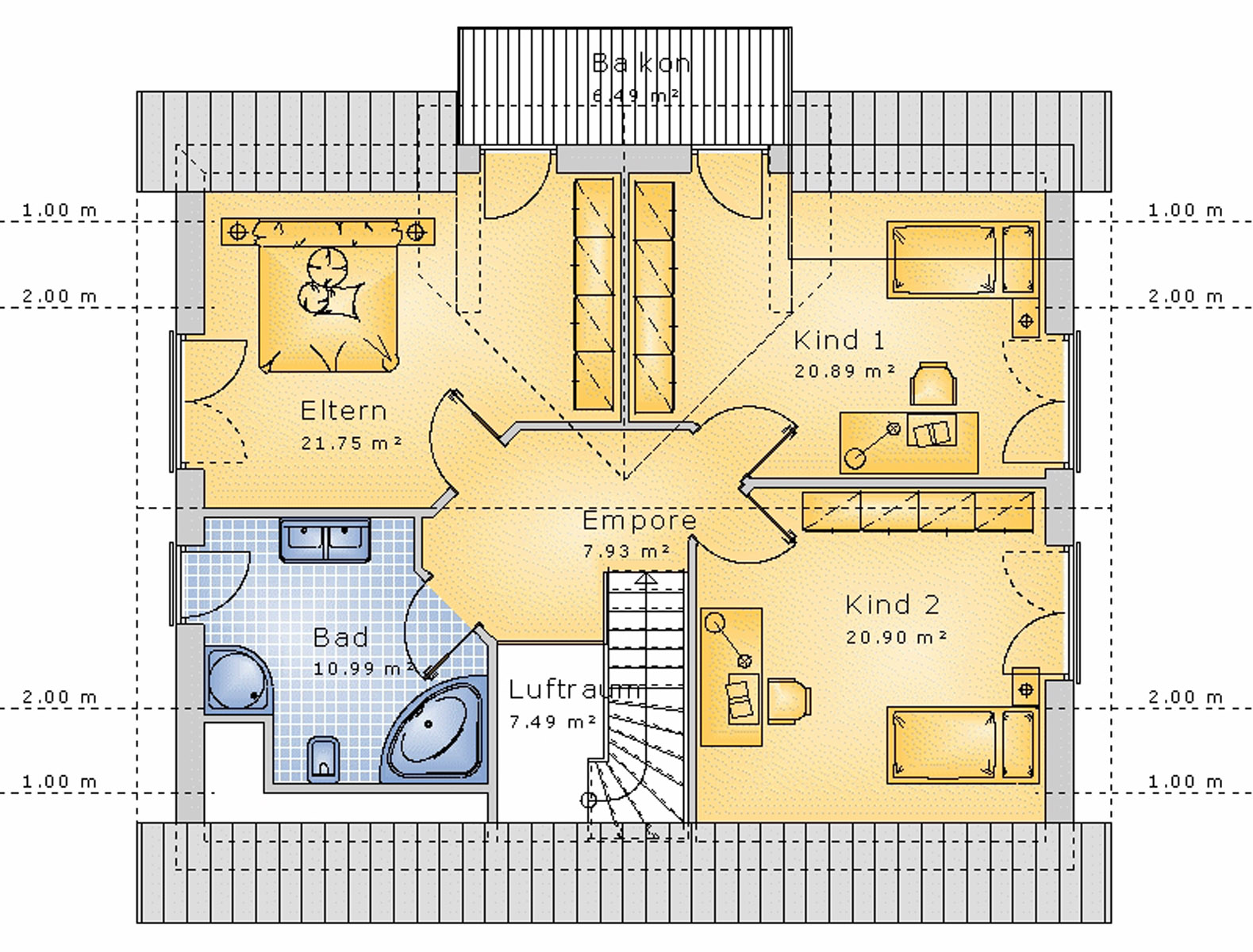 Giebelhaus 165 m² DG