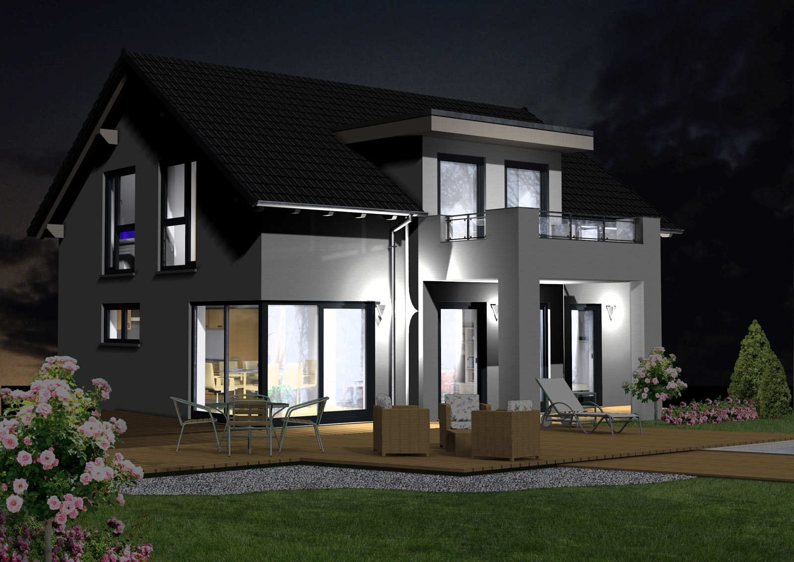 Satteldachhaus 131 m² Ansicht 2