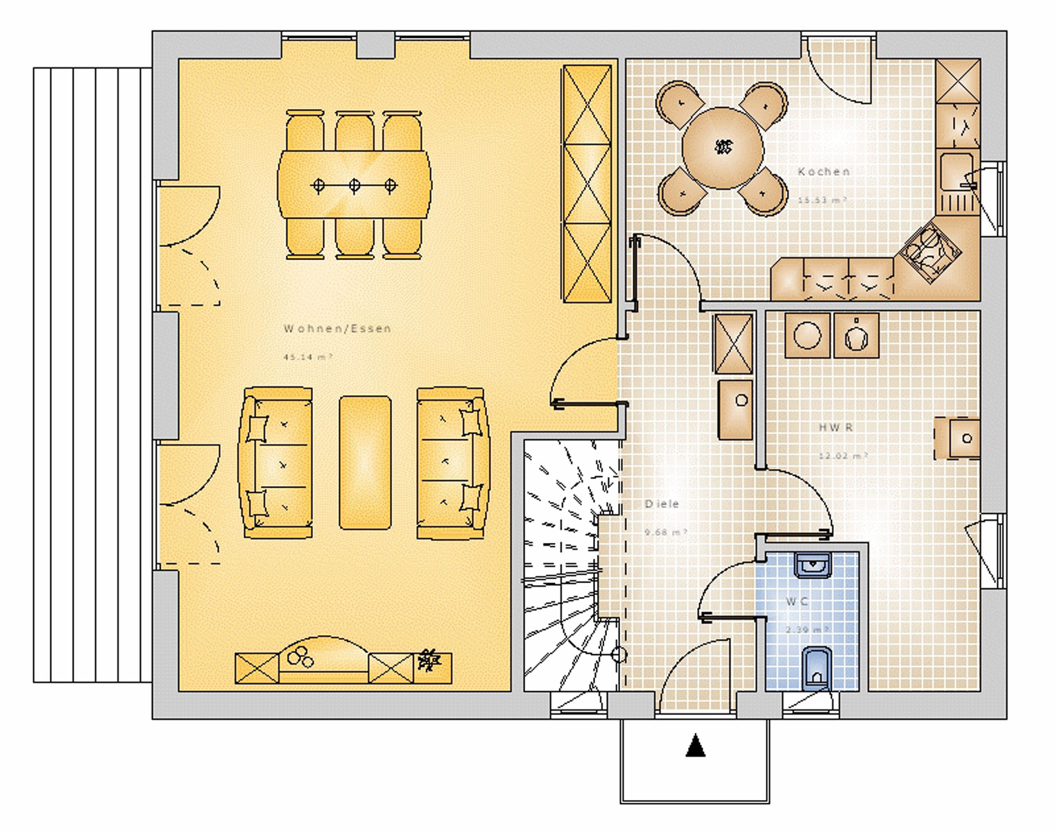 Satteldachhaus 145 m² EG