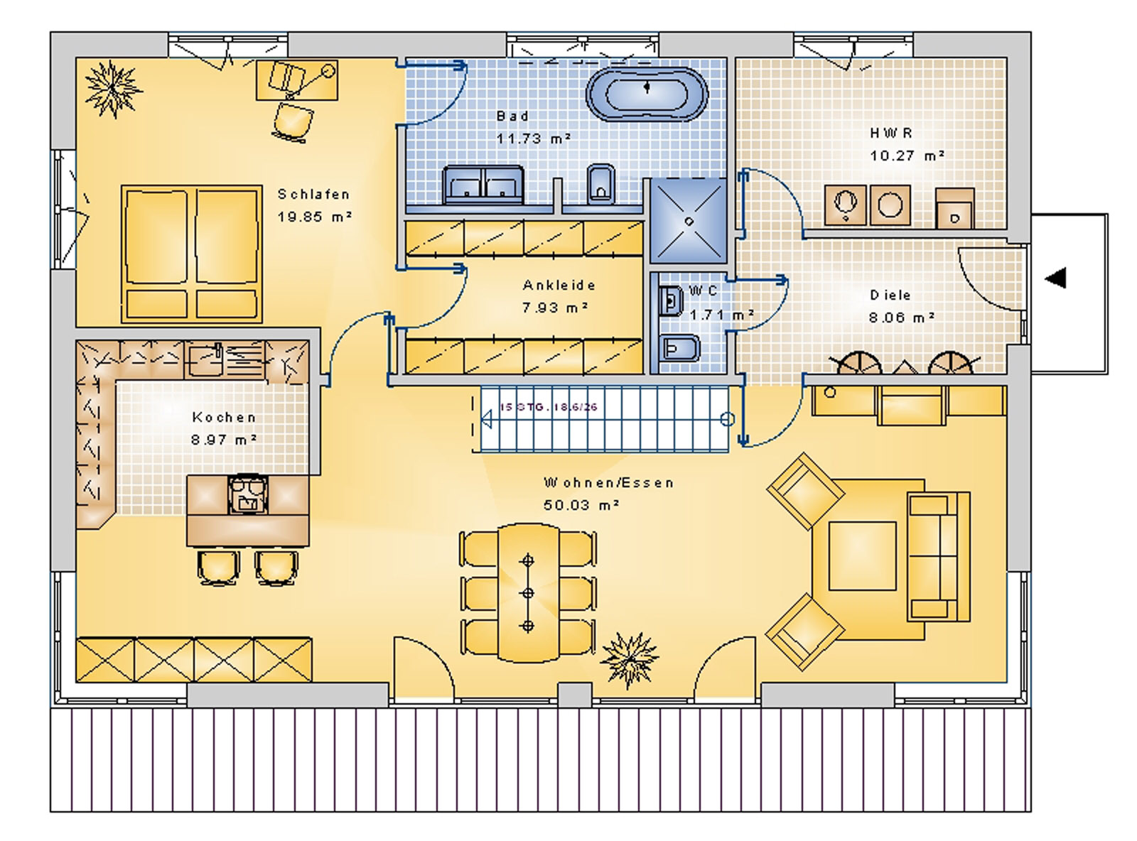 Satteldachhaus 204 m² EG