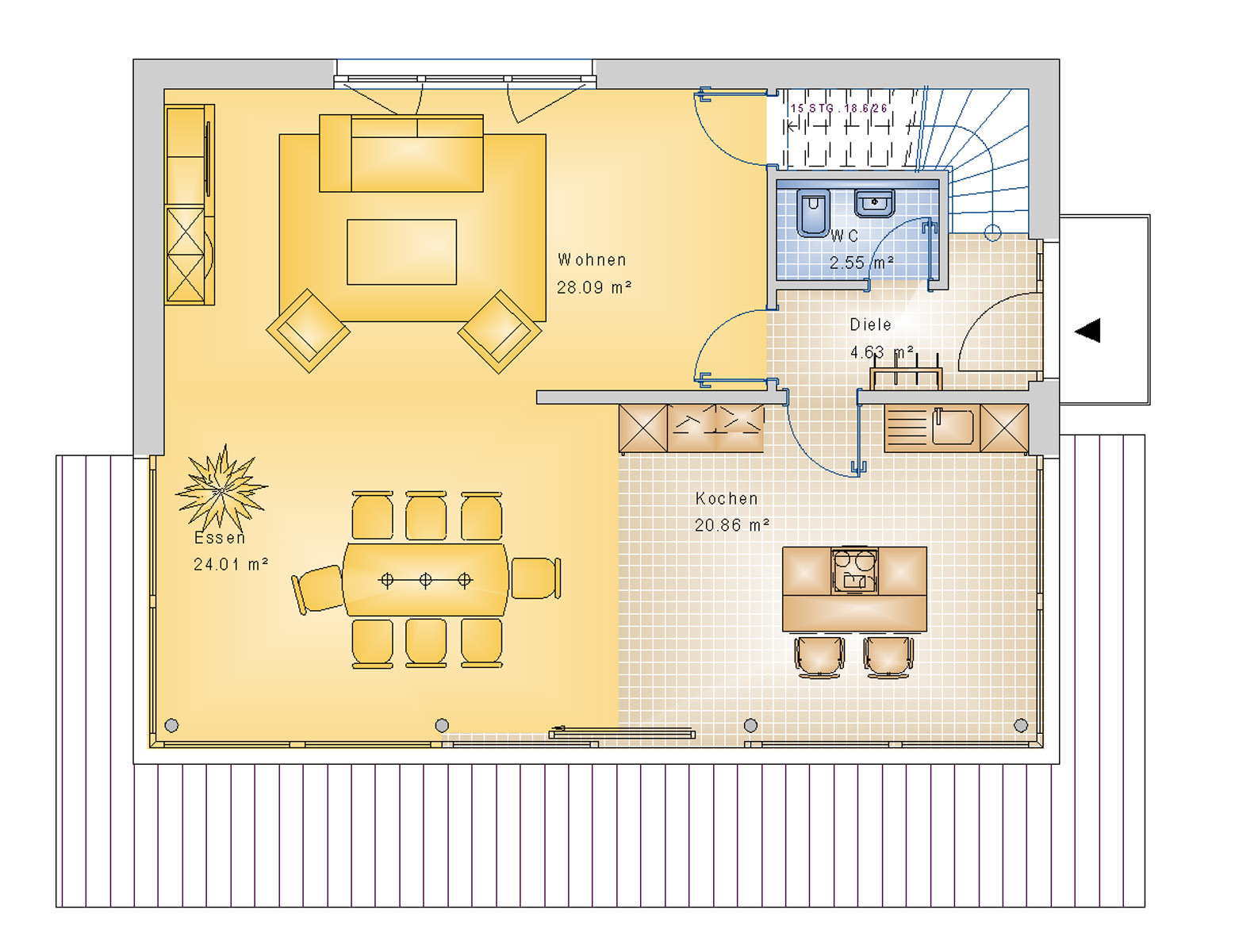Stadthaus 156 m² EG