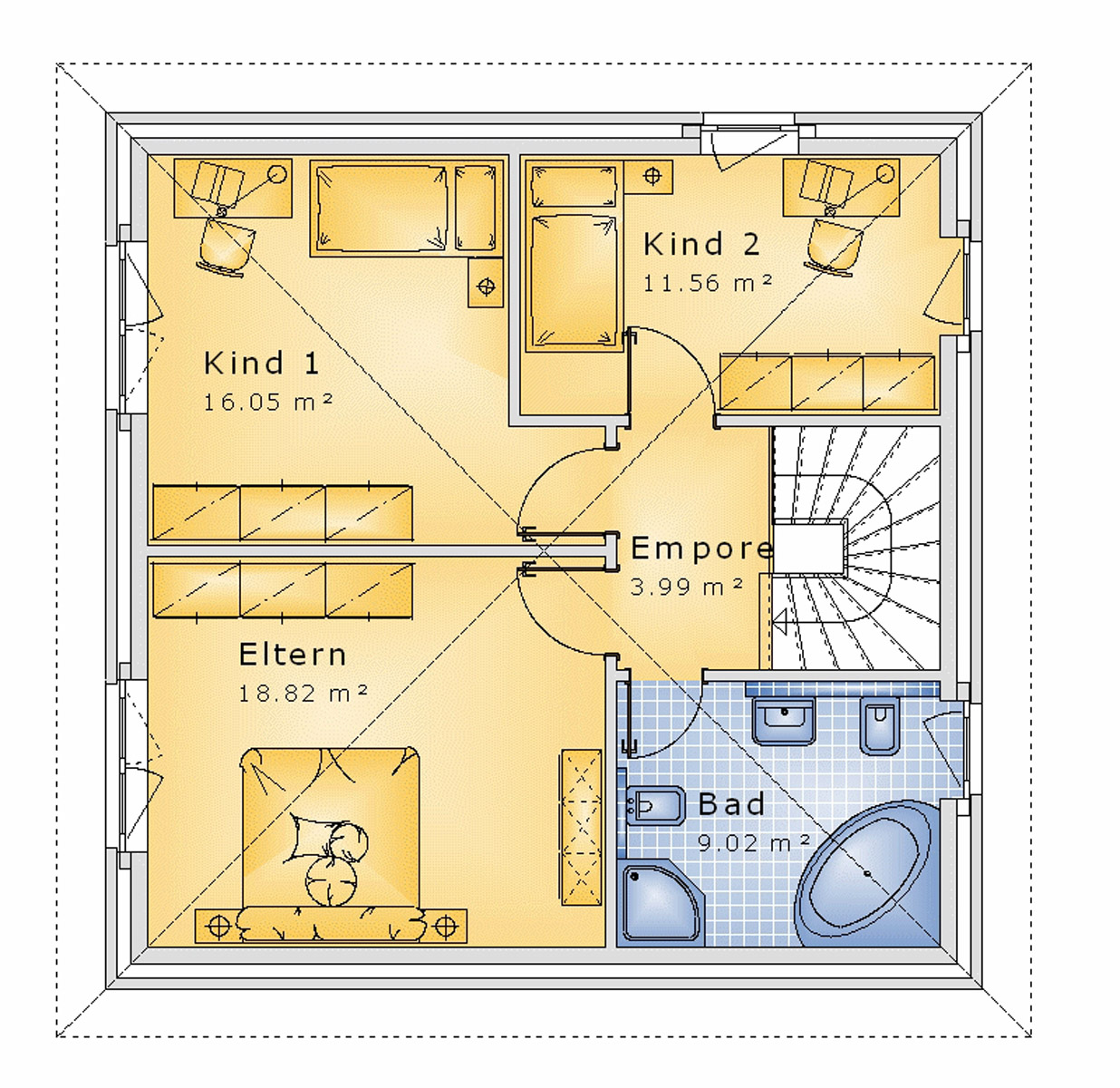 Stadtvilla 120 m² DG