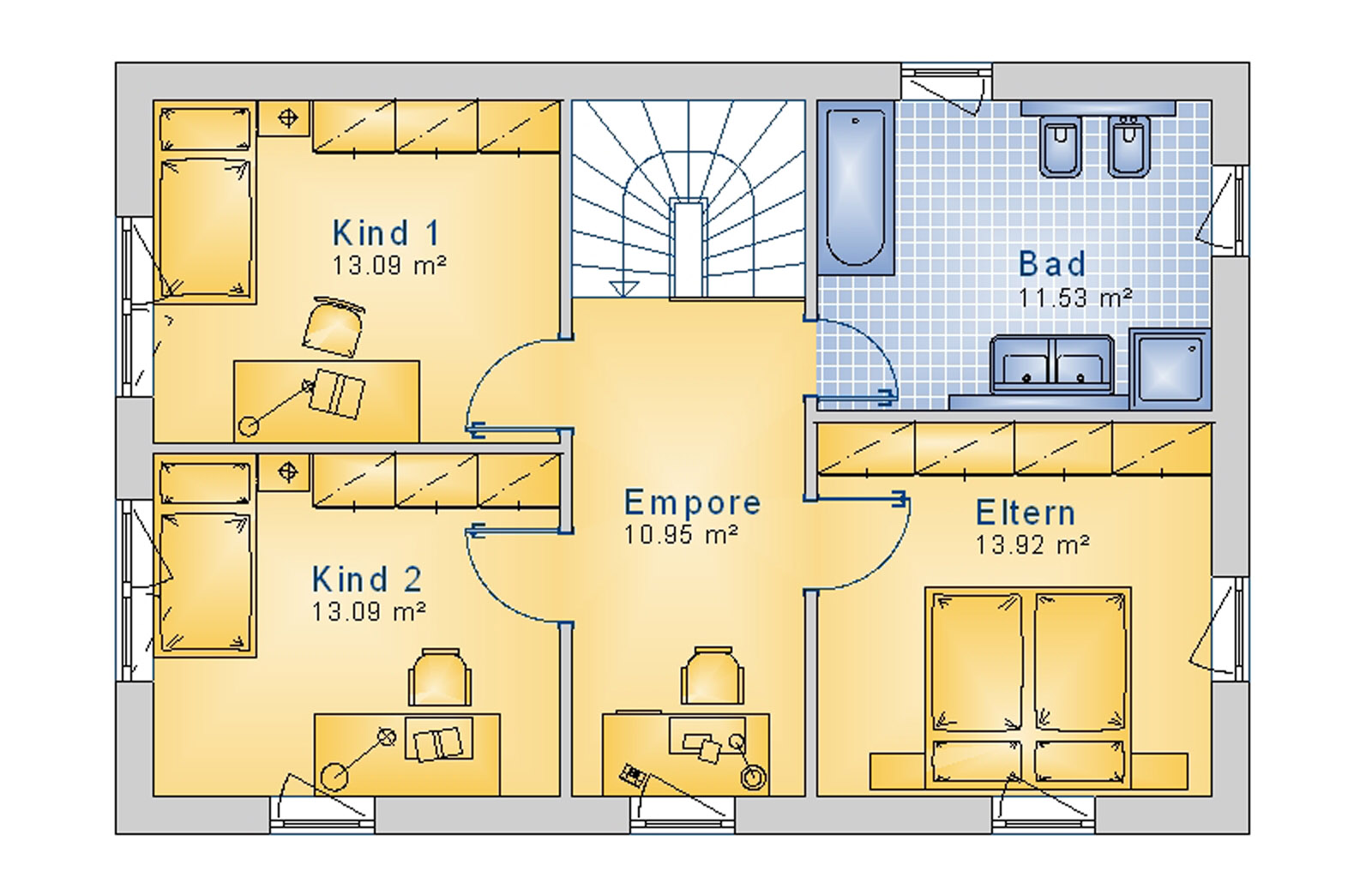 Stadtvilla 125 m² DG