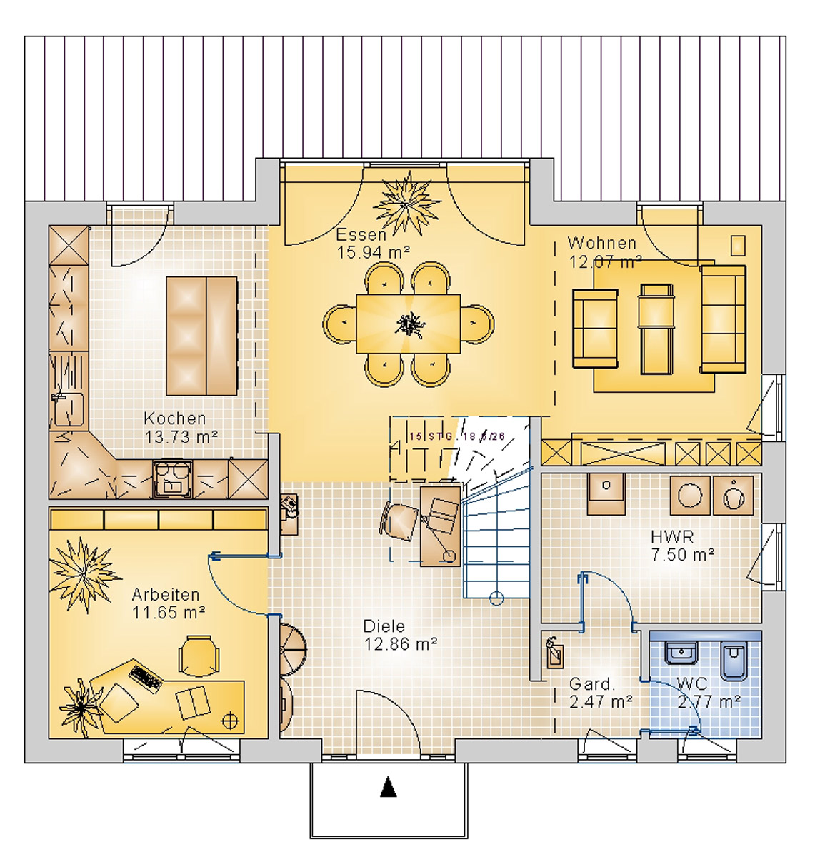 Stadtvilla 147 m² EG