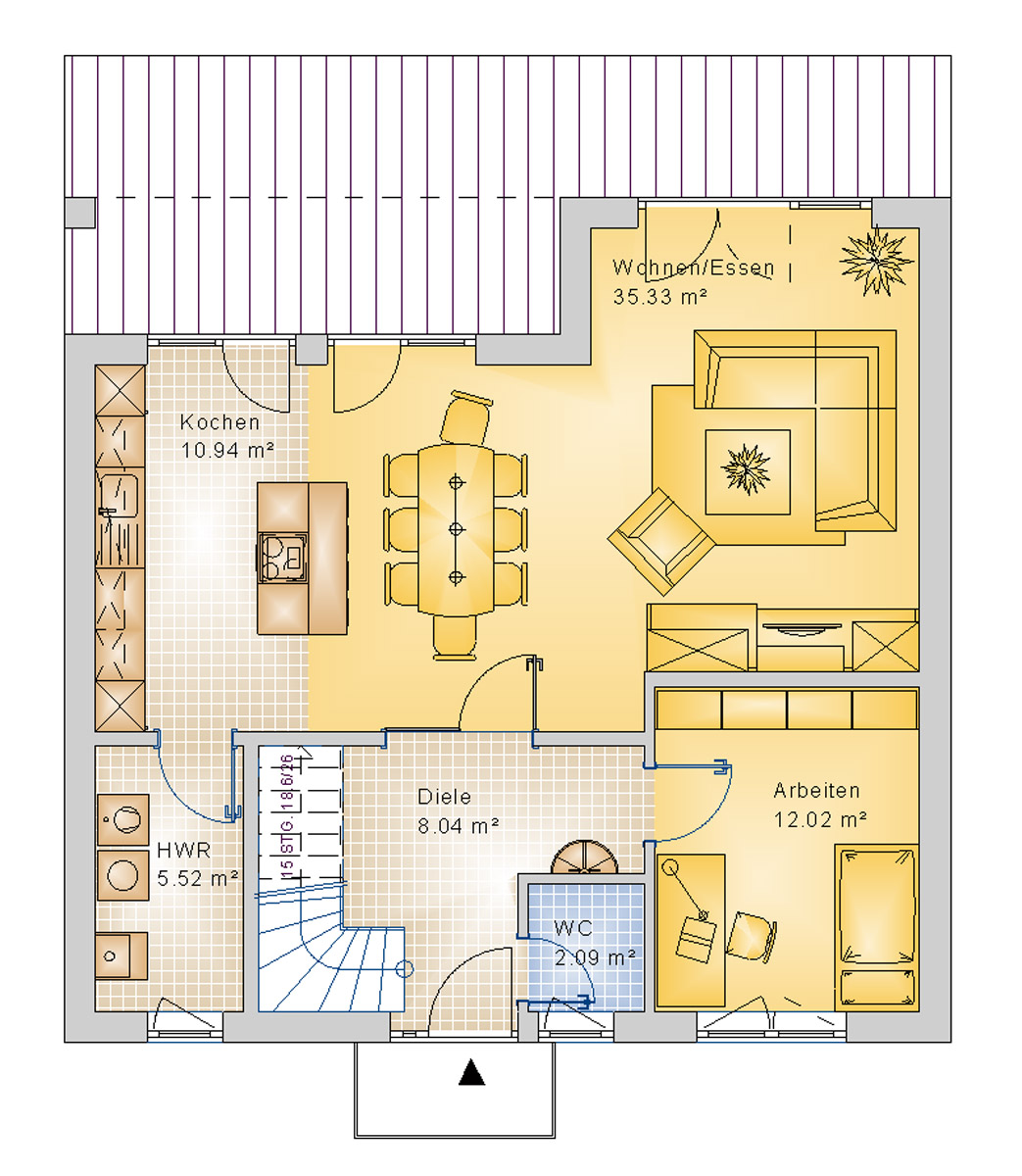 Stadtvilla 155 m² EG