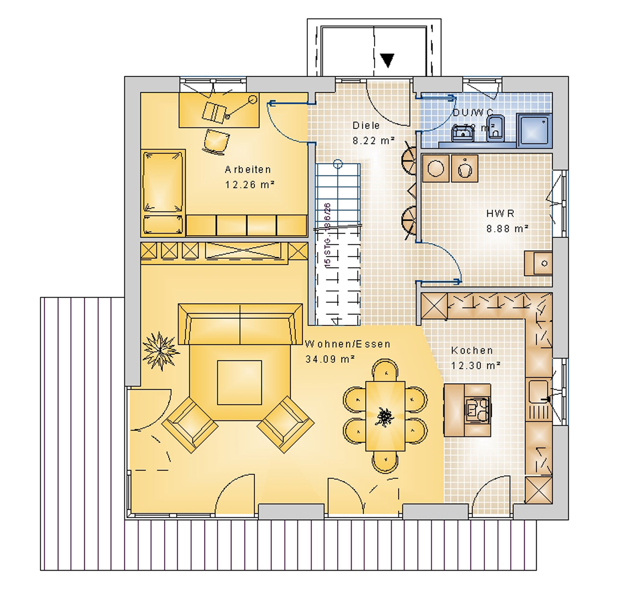 Stadtvilla 161 m² EG