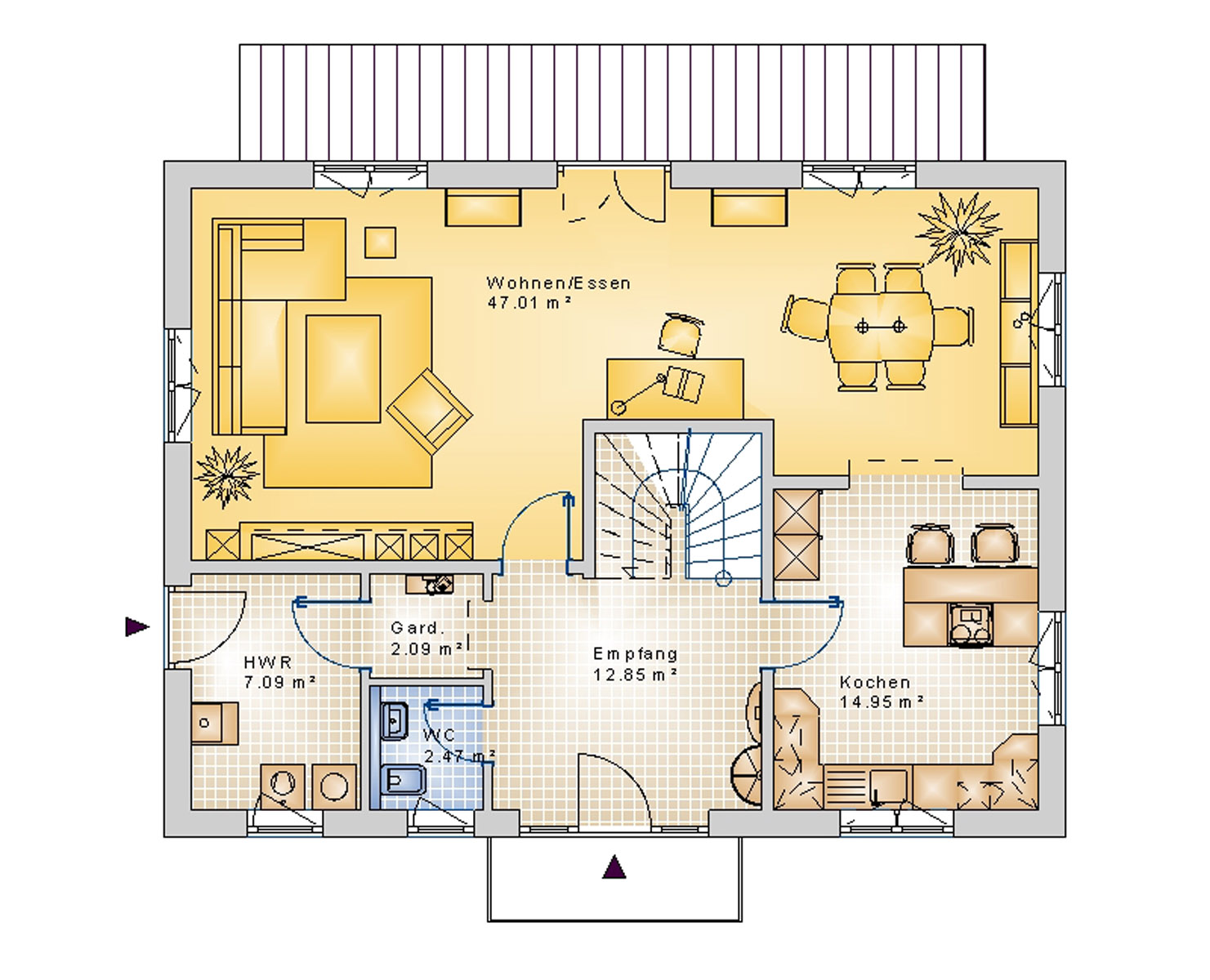 Stadtvilla 169 m² EG