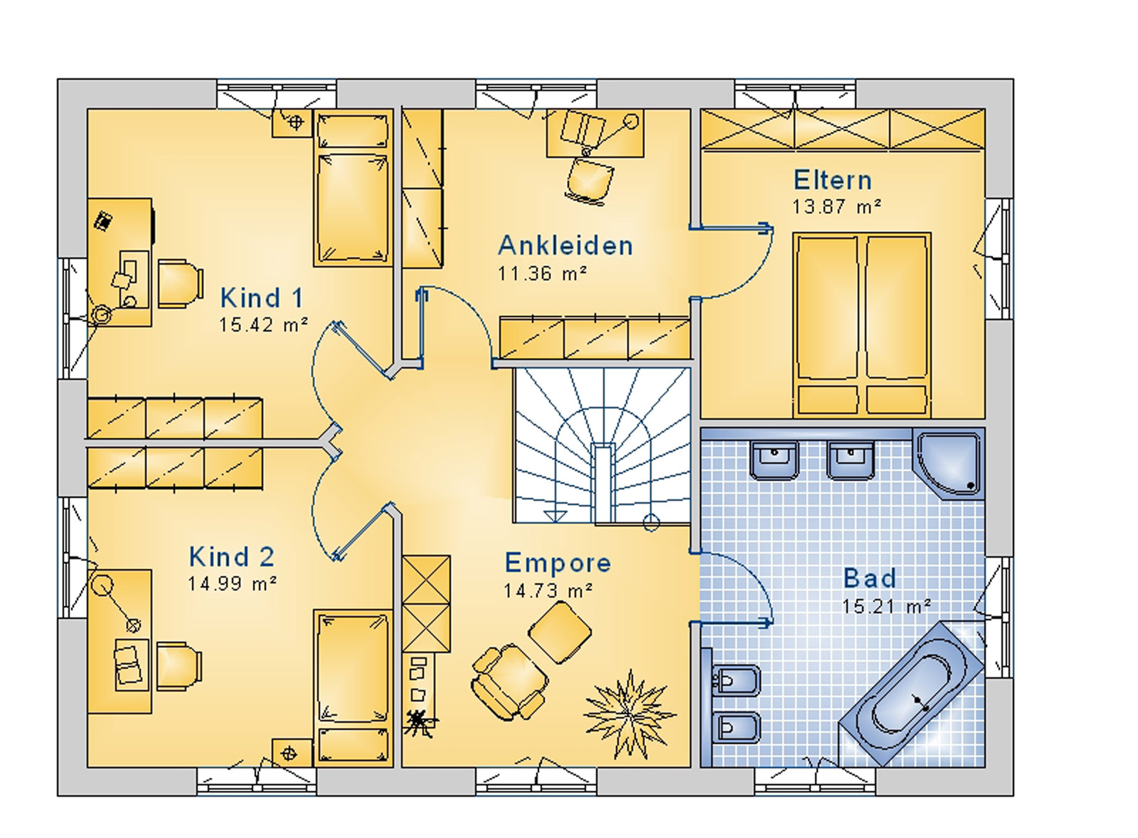 Stadtvilla 169 m² OG