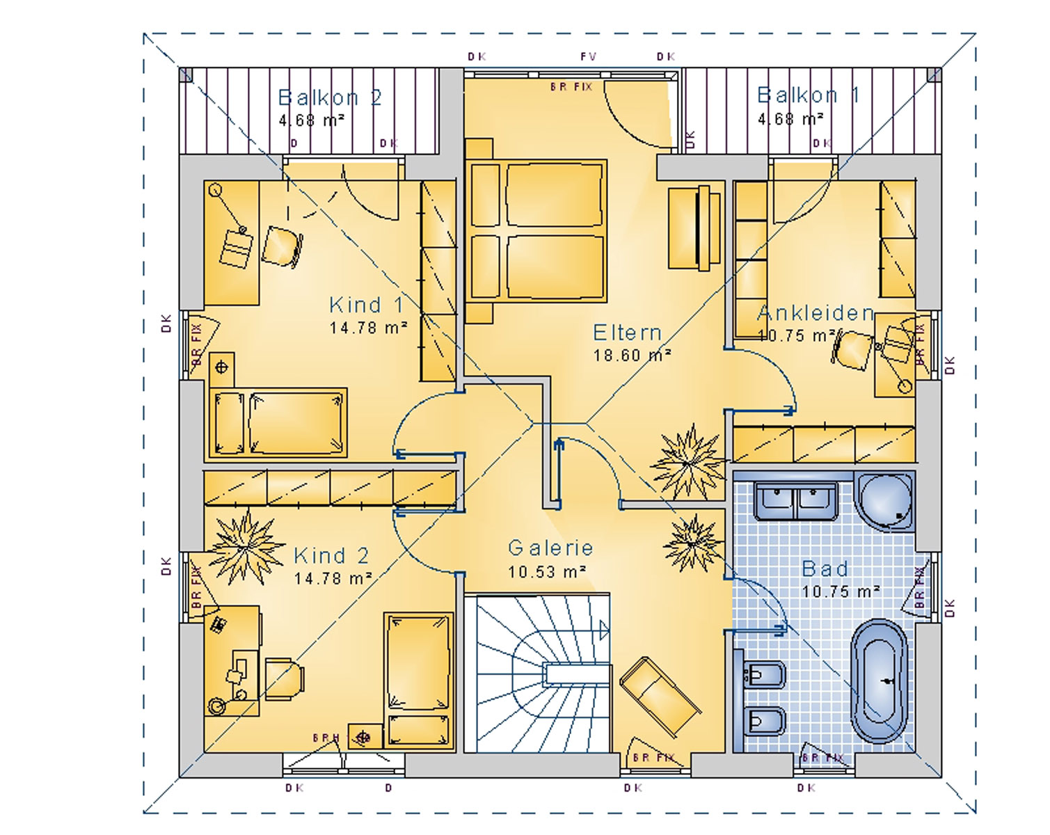 Stadtvilla 170 m² OG