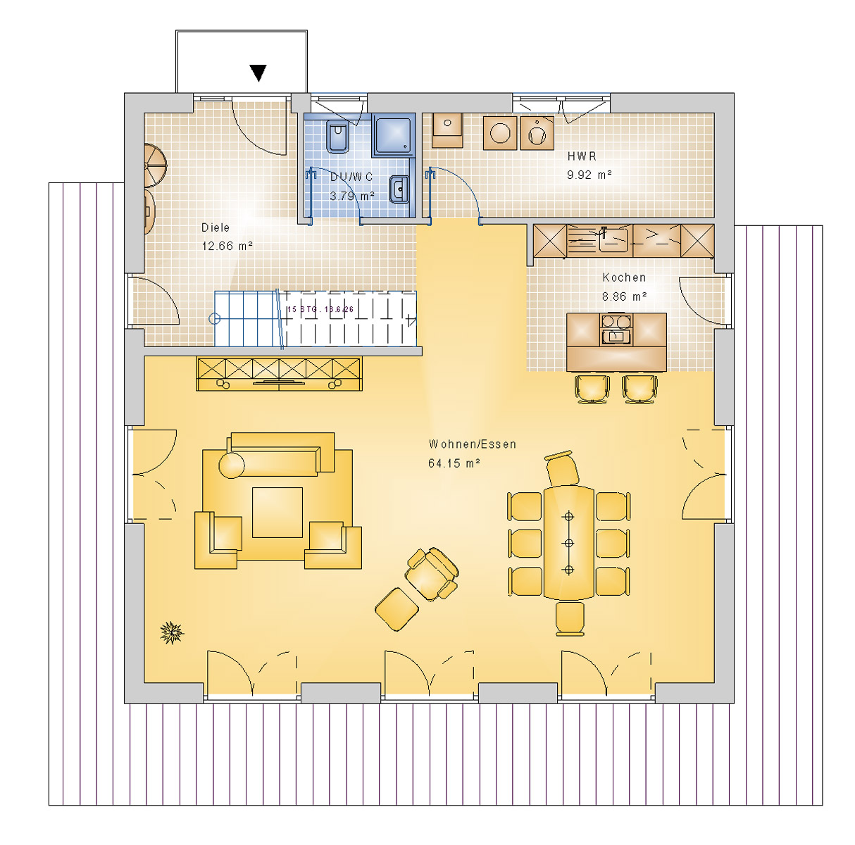 Stadtvilla 193 m² EG