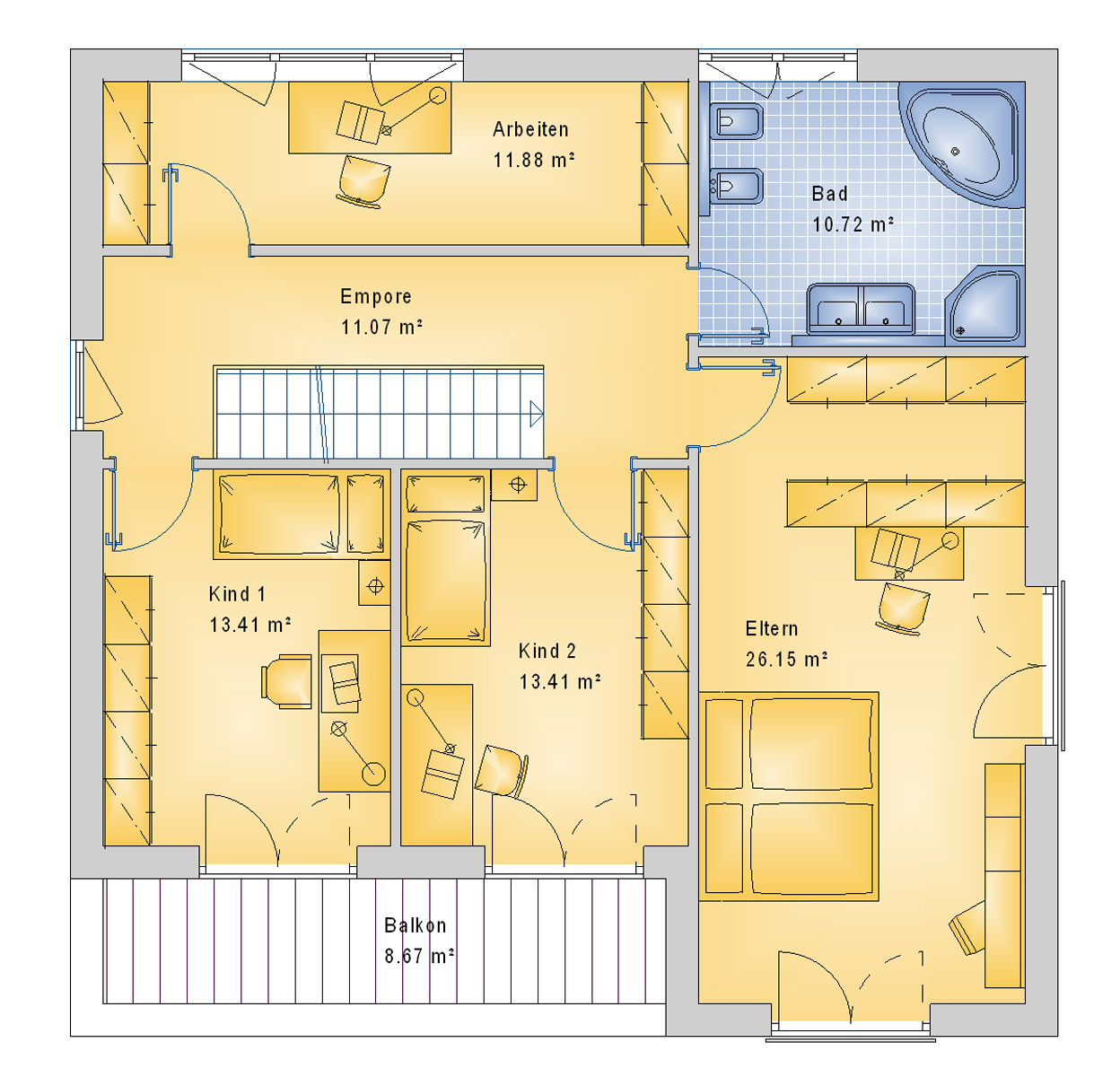 Stadtvilla 193 m² OG