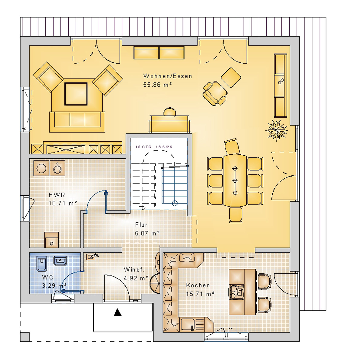 Stadtvilla 196 m² EG