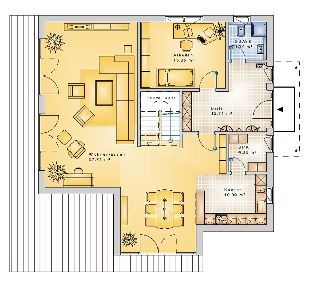 Stadtvilla 215 m² EG