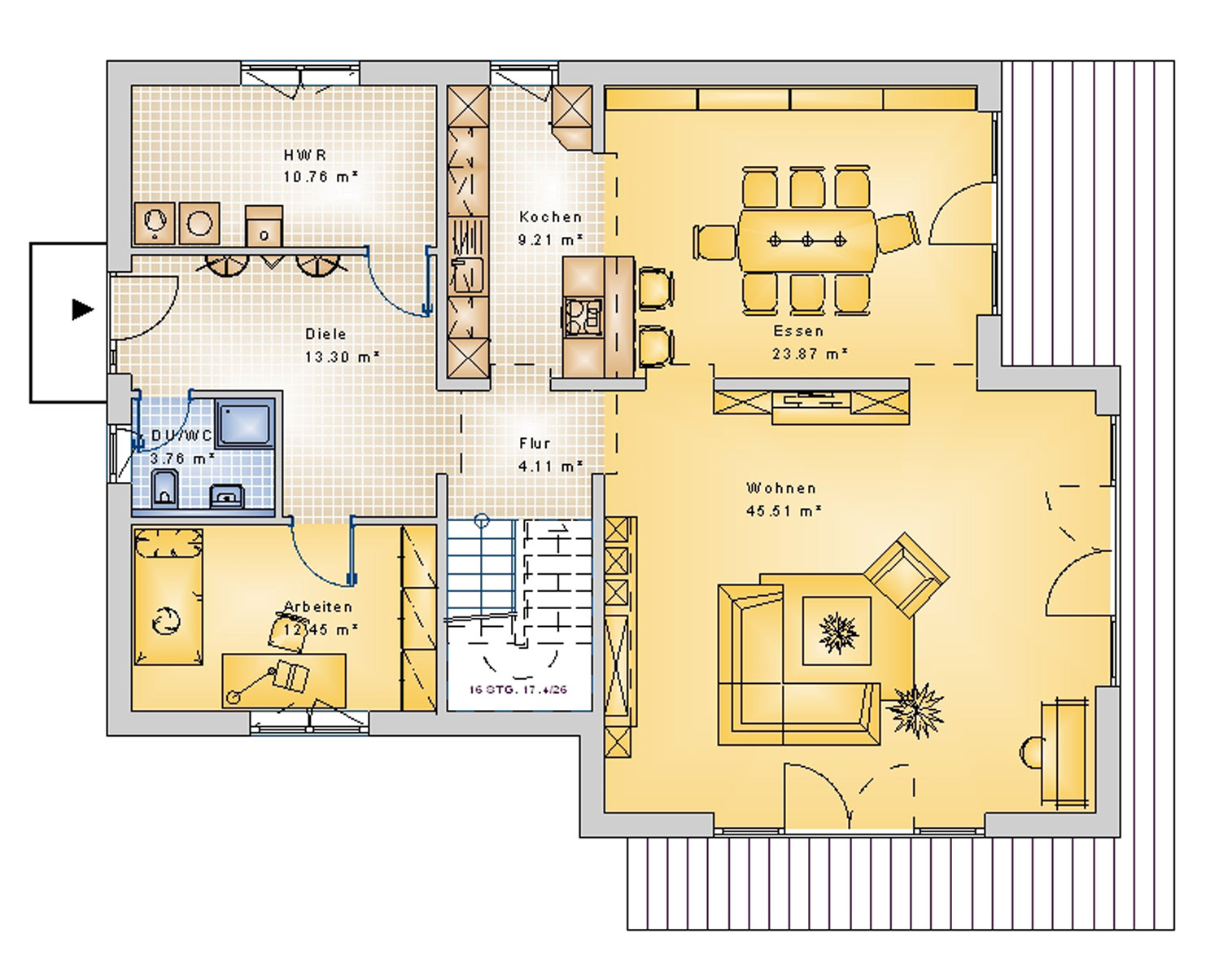 Stadtvilla 238 m² EG