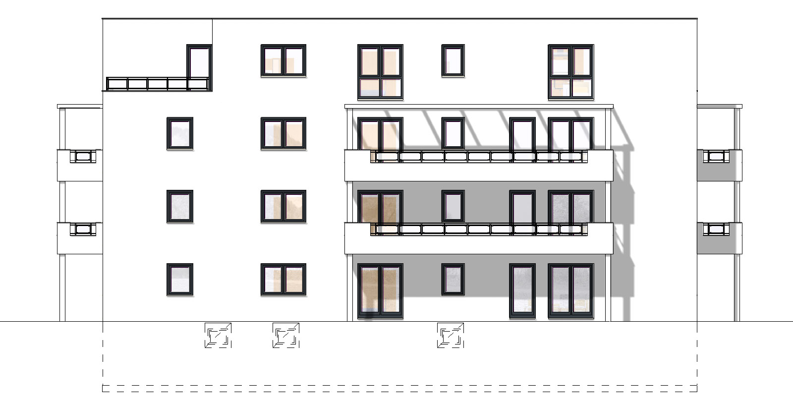 Wohnanlage mit 13 Wohnungen Ansicht 3