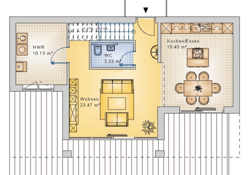 Bauhaus 138 m² EG