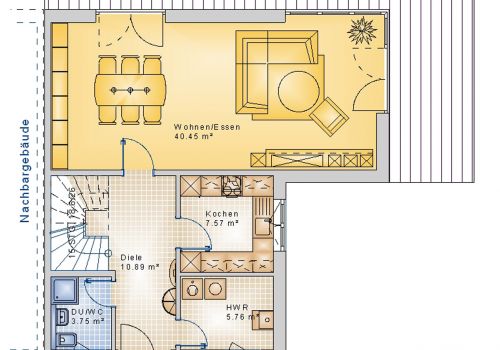 Doppelhaus 137 m² EG