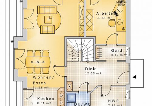 Giebelhaus 149 m² EG