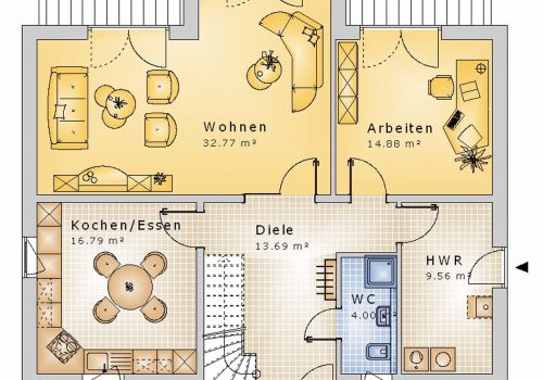 Giebelhaus 164 m² EG