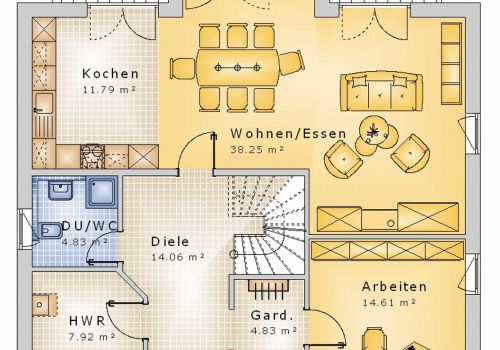 Giebelhaus 170 m² EG