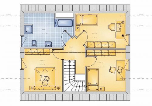 Satteldach 104 m² DG