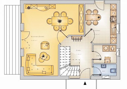 Satteldach 104 m² EG