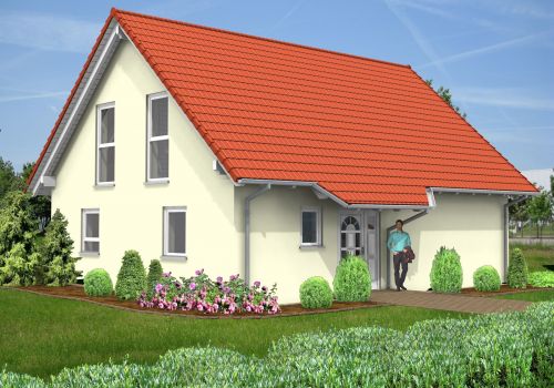 Satteldachhaus 119 m² Ansicht 1